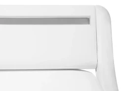 Best Beliani Vesisanky Keinonahka Led-Valo Valkoinen 160 X 200 Cm Avignon