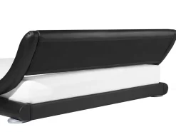 Sängyt<Beliani Vesisanky Keinonahka Musta 180 X 200 Cm Avignon