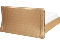 Sängyt<Beliani Vesisanky Nahka Kulta 160 X 200 Cm Paris