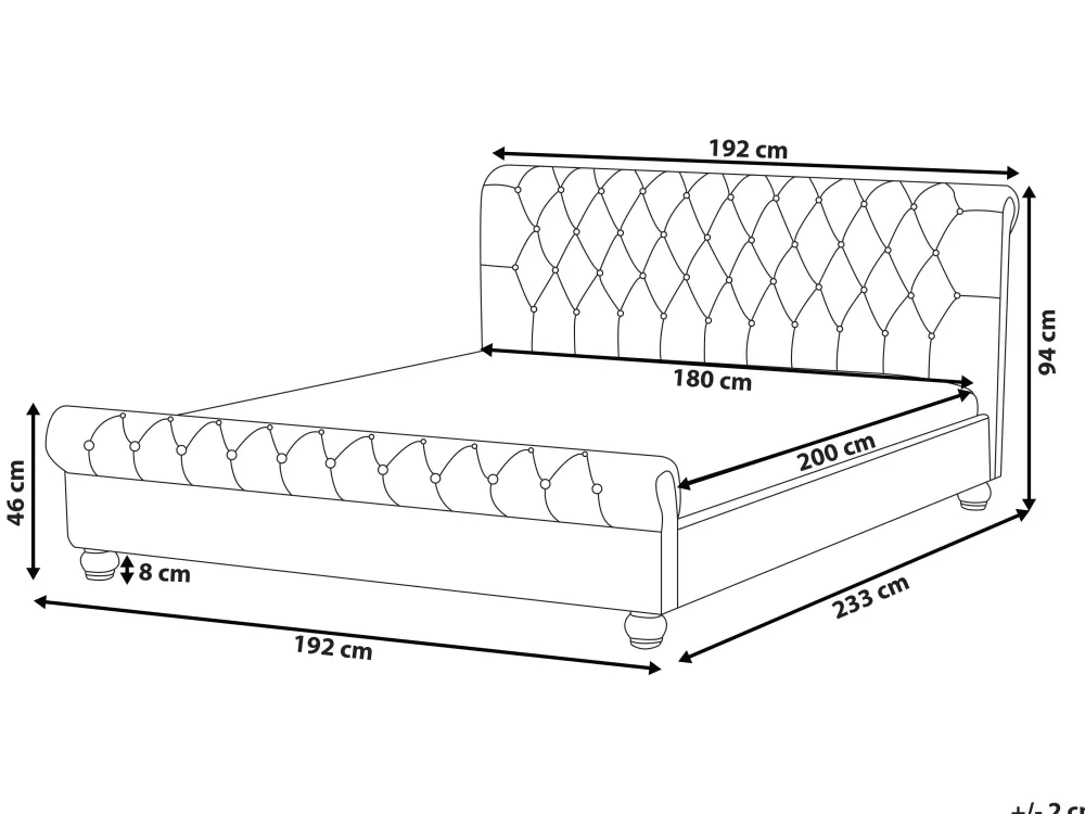 Sängyt<Beliani Vesisanky Sametti Laivastonsininen 180 X 200 Cm Avallon