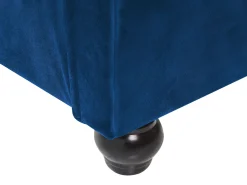 Sängyt<Beliani Vesisanky Sametti Laivastonsininen 180 X 200 Cm Avallon