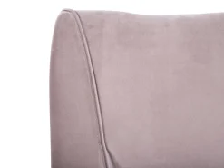 Clearance Beliani Vesisanky Sametti Vaaleanpunainen 160 X 200 Cm Nantes