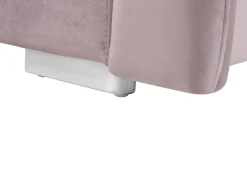 Clearance Beliani Vesisanky Sametti Vaaleanpunainen 160 X 200 Cm Nantes