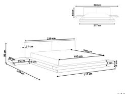 Sängyt<Beliani Vesisanky YoPöydät Ruskea 180 X 200 Cm Zen