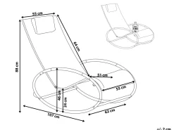 Ulkokalusteet<Beliani Vihrea Puutarhakeinutuoli Campo