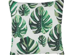 Sale Beliani Vihrea Ulkotyynysetti Peikonlehtikuviolla 45 X 45 Cm 2 Kpl Pouliana