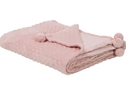 Tekstiilit<Beliani Viltti 200 X 220 Cm Vaaleanpunainen Samur