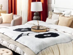 Fashion Beliani Viltti Akryyli Harmaa/Musta 130 X 170 Cm Kyakmi