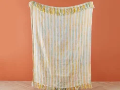 Lastenhuone<Beliani Viltti Akryyli Keltainen/Vihrea 130 X 170 Cm Nuwar