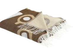 Tekstiilit<Beliani Viltti Akryyli Ruskea/Valkoinen 130 X 170 Cm Siddha
