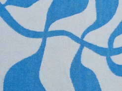 Sale Beliani Viltti Akryyli Valkoinen/Sininen 130 X 170 Cm Kihun