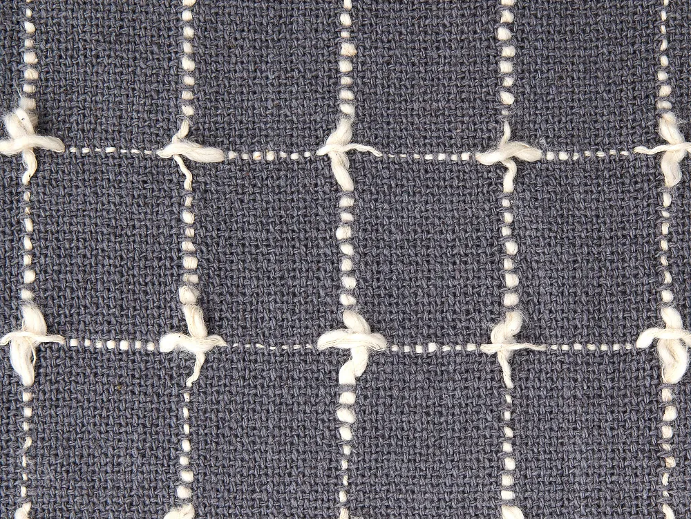 Cheap Beliani Viltti Puuvilla Harmaa 125 X 150 Cm Yasam