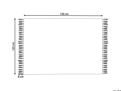 Best Sale Beliani Viltti Puuvilla Vaaleanpunainen 125 X 150 Cm Khari