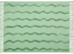 Tekstiilit<Beliani Viltti Puuvilla Vihrea 125 X 150 Cm Khari