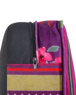 Nojatuolit<Beliani Violetti Kangasverhoiltu Nojatuoli Tilkkutakkikuviolla Chesterfield