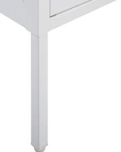 Flash Sale Beliani Vitriinikaappi Teras 2 Ovea 2 Hyllya Valkoinen Sarre