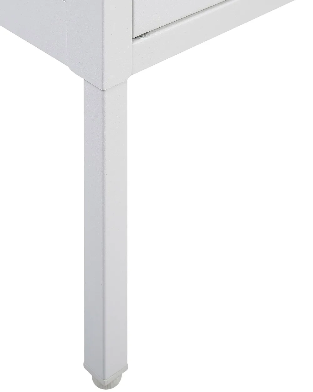 Säilytys<Beliani Vitriinikaappi Teras 2 Ovea 3 Hyllya Valkoinen Nash