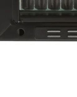 Säilytys<Beliani Vitriinikaappi Teras 2 Ovea 2 Hyllya Musta Sarre