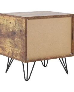 Pöydät<Beliani Yopoyta 2 Laatikkoa Tumma Puu/Musta Arkan