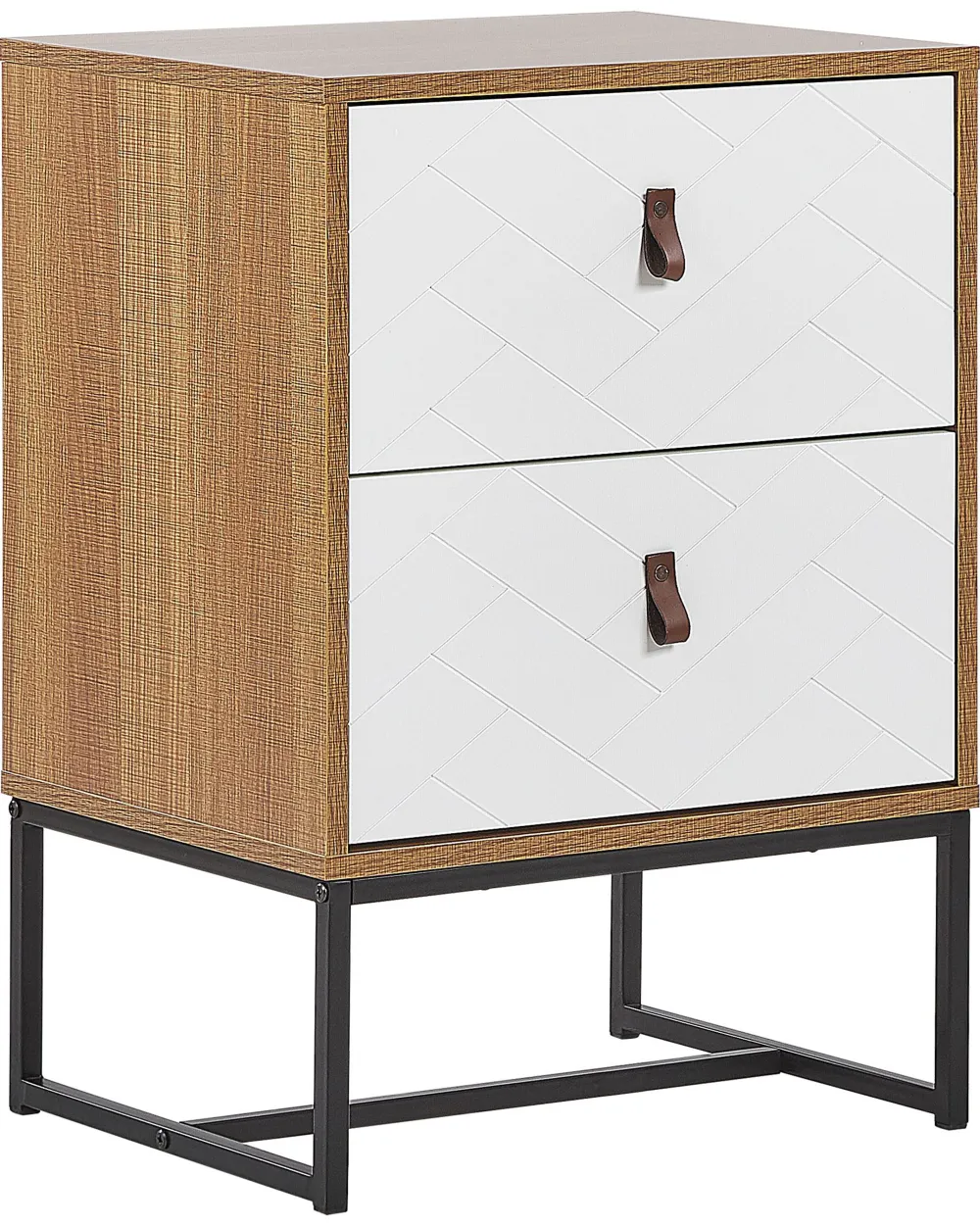 Cheap Beliani Yopoyta 2 Laatikkoa Vaalea Puu/Valkoinen Nueva