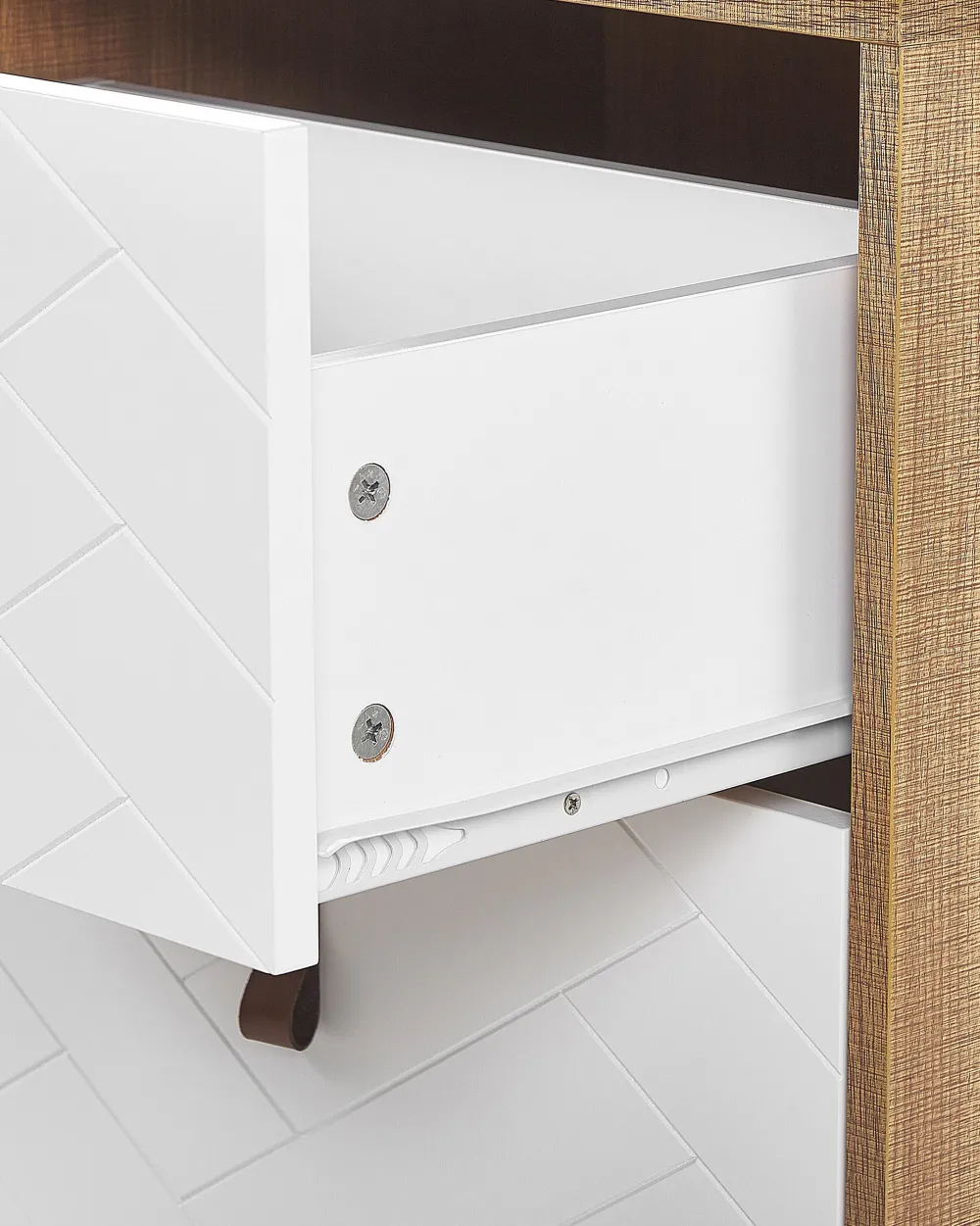 Cheap Beliani Yopoyta 2 Laatikkoa Vaalea Puu/Valkoinen Nueva