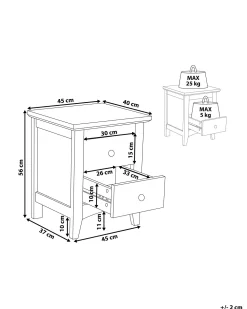 Hot Beliani Yopoyta 2 Laatikkoa Valkoinen Joliet