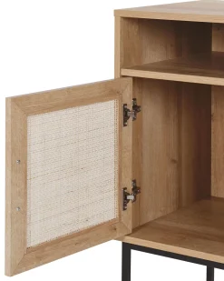 Hot Beliani Yopoyta Kaappi Hylly Vaalea Puu Pasco