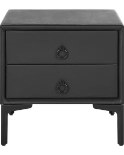 Säilytys<Beliani Yopoyta Keinonahka 2 Laatikkoa Musta Sezanne