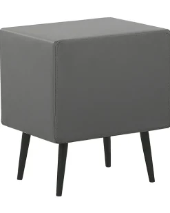 Online Beliani Yopoyta Keinonahka 2 Laatikkoa Harmaa Essonne