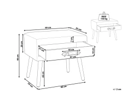 Cheap Beliani Yopoyta Keinonahka Laatikko Ruskea Eurostar