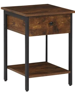 Cheap Beliani Yopoyta Laatikko Hylly Tumma Puu/Musta Vester