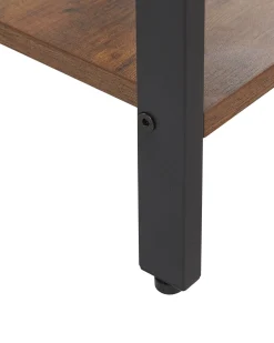 Cheap Beliani Yopoyta Laatikko Hylly Tumma Puu/Musta Vester