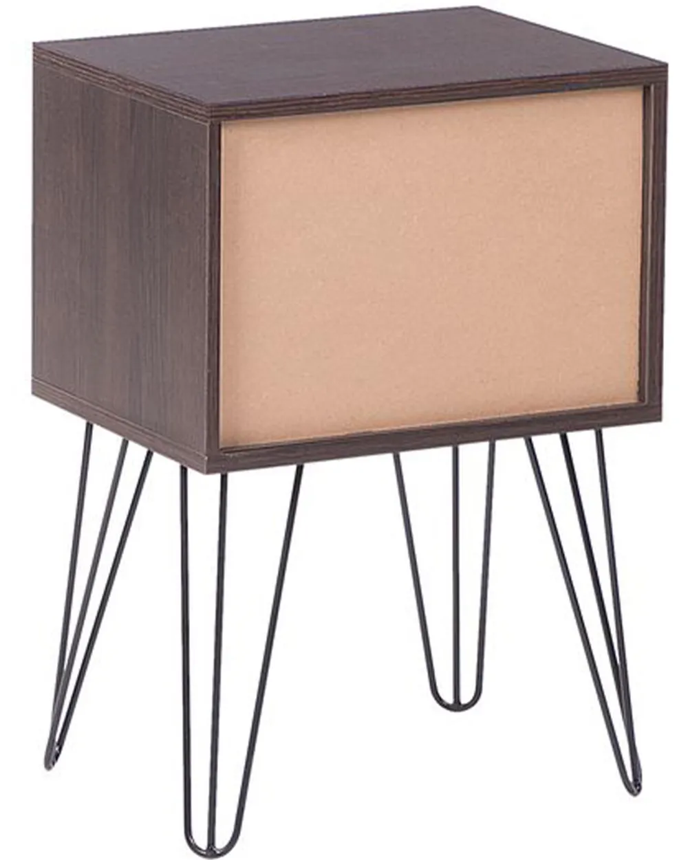 Online Beliani Yopoyta Laatikko Hylly Tumma Puu/Valkoinen Arvin