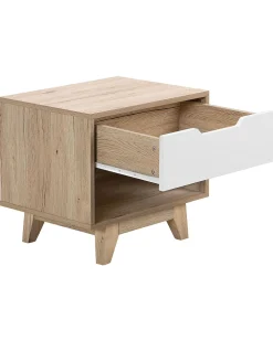 Säilytys<Beliani Yopoyta Laatikko Hylly Vaalea Puu/Valkoinen Spencer