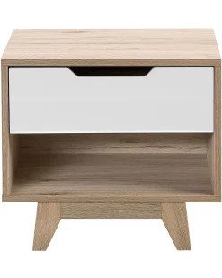 Säilytys<Beliani Yopoyta Laatikko Hylly Vaalea Puu/Valkoinen Spencer