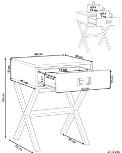 Säilytys<Beliani Yopoyta Laatikko Valkoinen Monroe