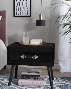 Säilytys<Beliani Yopoyta Sametti Laatikko Musta Eurostar