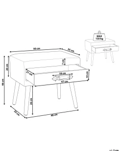 Säilytys<Beliani Yopoyta Sametti Laatikko Musta Eurostar