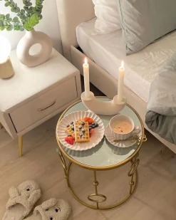 Cheap Beliani Yopoyta Sametti Laatikko Vaalea Beige Flayat