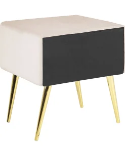 Cheap Beliani Yopoyta Sametti Laatikko Vaalea Beige Flayat