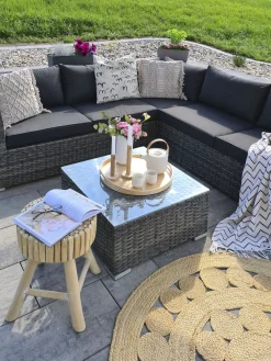 Säilytys<Beliani Yopoyta Tiikki Vaalea Puu Nampa