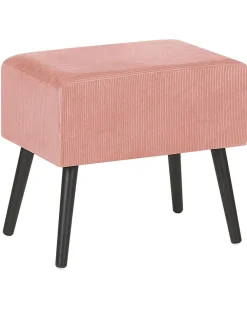 Säilytys<Beliani Yopoyta Vakosametti Laatikko Vaaleanpunainen Eurostar